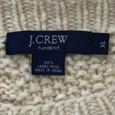 画像5: 「J.Crew(J.クルー)」ラムズウール アイボリー アラン フィッシャーマンズセーター ニット (5)