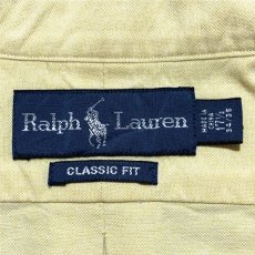 画像8: 「RALPH LAUREN(ラルフローレン)」クラシックフィット イエロー オックスフォード ボタンダウンシャツ (8)