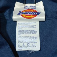 画像9: 「Dickies(ディッキーズ)」90s T/Cツイル 65/35 USA製 ネイビー ワークシャツ (9)