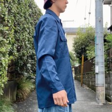 画像18: 「Dickies(ディッキーズ)」90s T/Cツイル 65/35 USA製 ネイビー ワークシャツ (18)