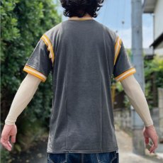 画像17: 「NO BRAND(ノーブランド)」スポーティー ラインリブ リンガー Tシャツ (17)