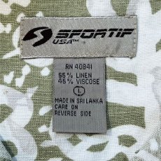 画像8: 「SPORTIF USA(スポルティフユーエスエー)」象形文字 リネン レギュラーカラー 半袖シャツ (8)