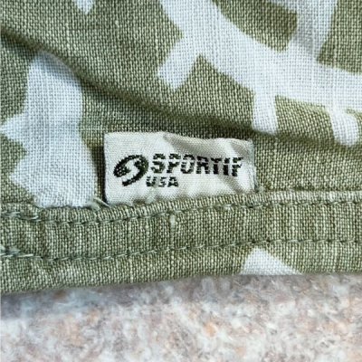 画像3: 「SPORTIF USA(スポルティフユーエスエー)」象形文字 リネン レギュラーカラー 半袖シャツ