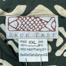 画像8: 「BACK EAST(バックイースト)」象形文字 XXLサイズ アロハシャツ 開襟シャツ (8)