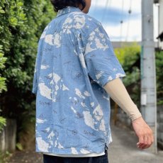 画像19: 「Eddie Bauer(エディー バウアー)」マップ柄 XL レギュラーカラー 半袖シャツ (19)