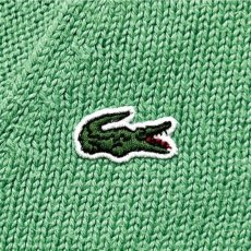 画像6: 「LACOSTE(ラコステ)」90s 36サイズ グリーン コットン Vネック ニット セーター (6)