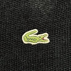 画像6: 「LACOSTE(ラコステ)」90s 8サイズ ブラック ウール ウールマーク Vネック ニット セーター (6)