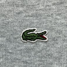 画像6: 「LACOSTE(ラコステ)」90s 5サイズ ライトグレー コットン Vネック ニット セーター (6)