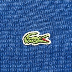 画像6: 「LACOSTE(ラコステ)」90s 6サイズ ブルー コットン Vネック ニット セーター (6)