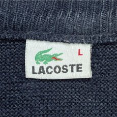 画像7: 「LACOSTE(ラコステ)」ブート？ Lサイズ マルチボーダー アクリルウール クルーネック ニット セーター (7)