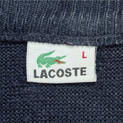 画像2: 「LACOSTE(ラコステ)」ブート？ Lサイズ マルチボーダー アクリルウール クルーネック ニット セーター