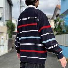 画像20: 「LACOSTE(ラコステ)」ブート？ Lサイズ マルチボーダー アクリルウール クルーネック ニット セーター (20)